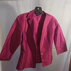 Ann Taylor pleated button up blouse